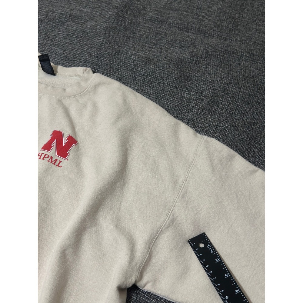 Gildan Unisex 2XL Sweatshirt Nebraska Honors Peer Mentor Leader Cream Crewneck - Picture 6 of 8